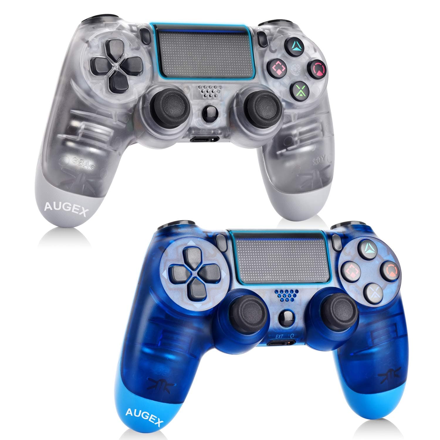 2 Pack Controller for PS4,Wireless Controller for Playstation 4 with Dual Vibration Game Joystick