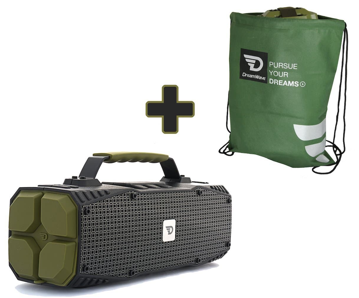 30W Premium Portable Wireless Speaker with aptX 4.0 Bluetooth, Car Jump Starter, LED Flashlight, IPX5 Splash Proof by Dreamwave Audio - SURVIVOR + BONUS Dreamwave Bag