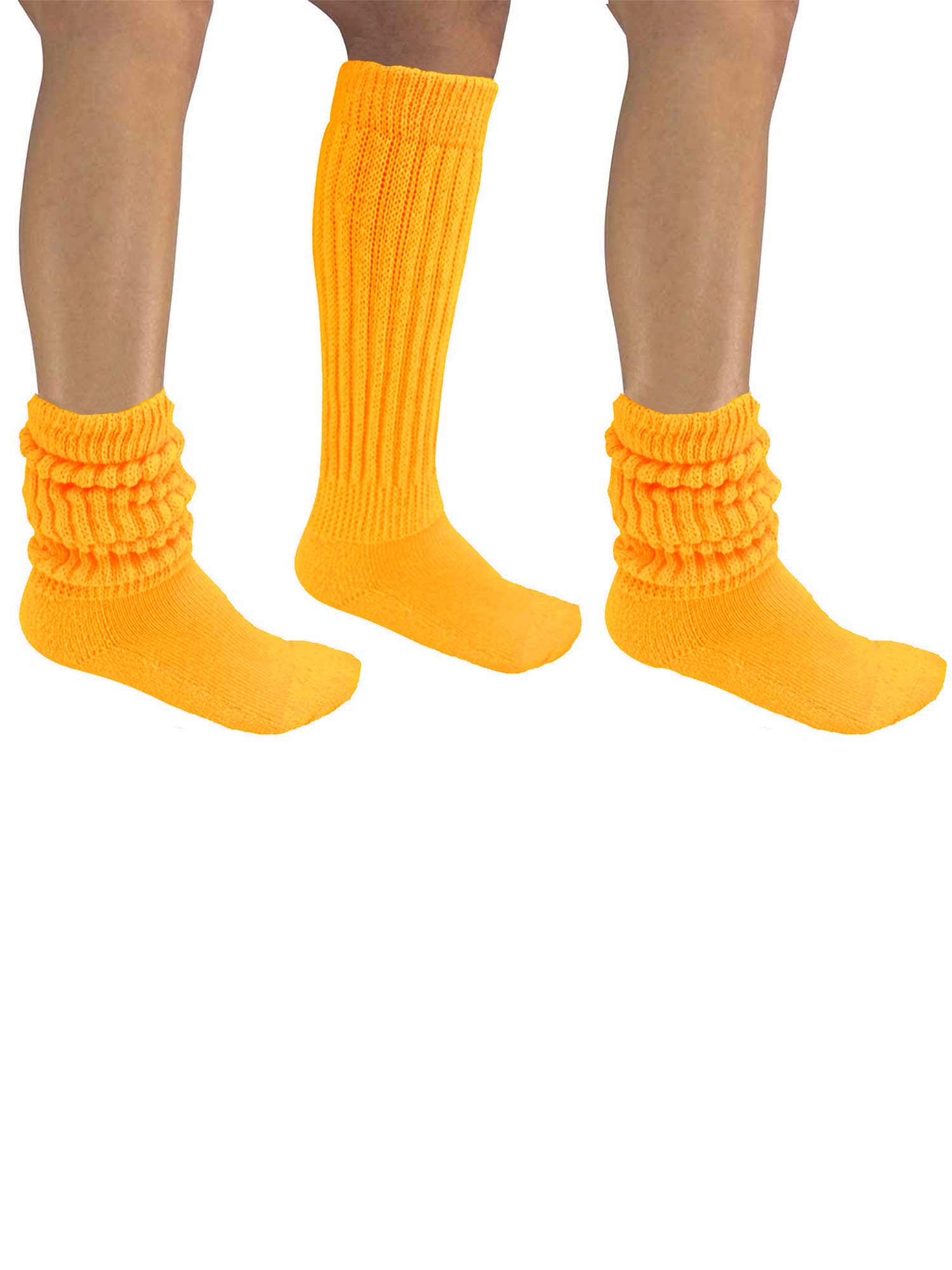All Cotton 3 Pack Extra Heavy Slouch Socks Made In USA