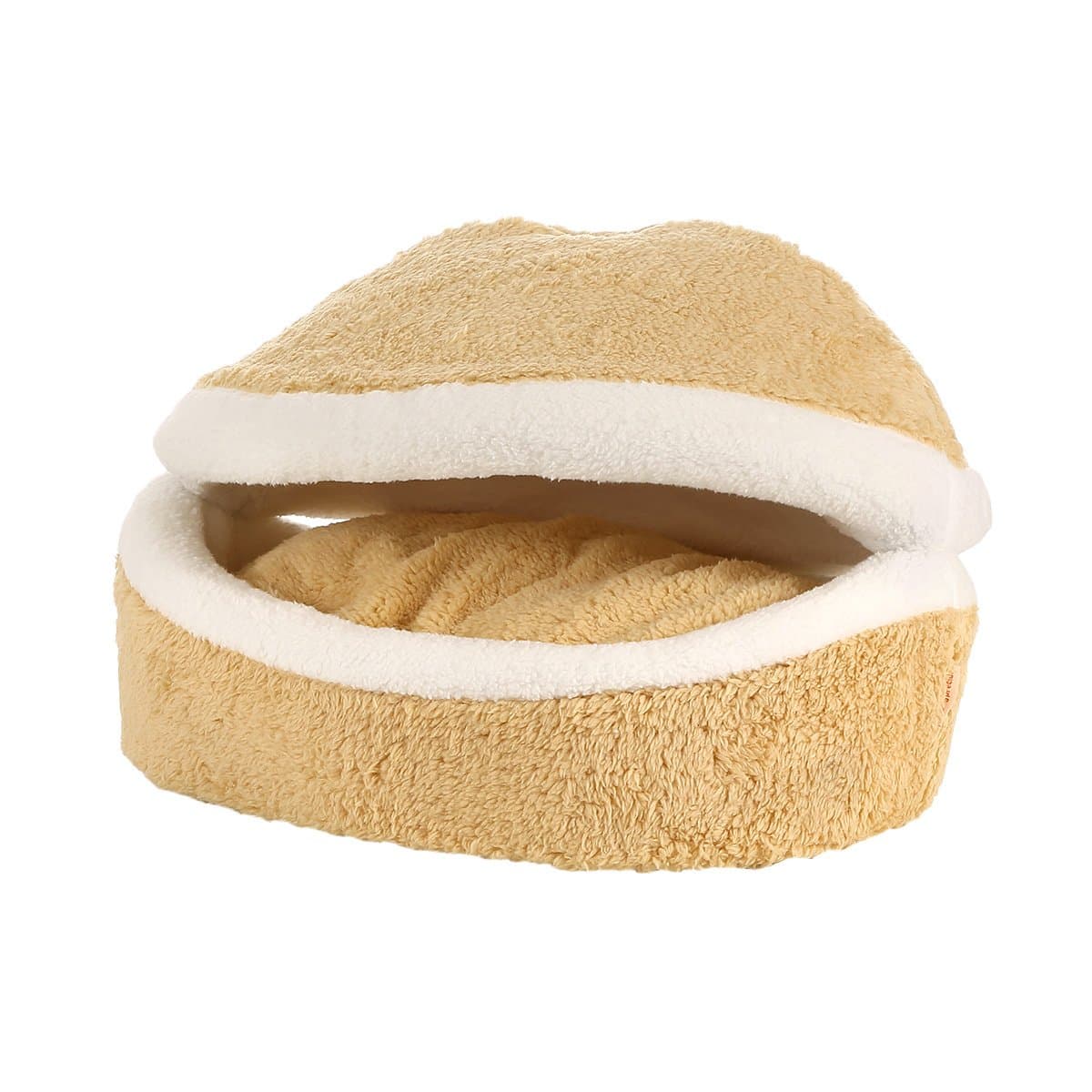 GloMarket Detachable Windproof Comfortable Hiding Burger Style Bed for Pet Cat - Light Brown (Small)