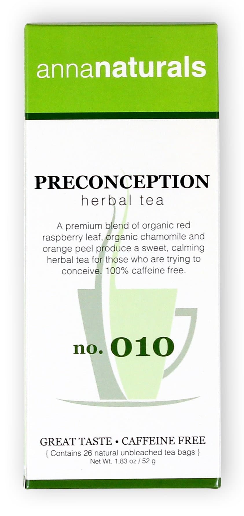 Fertility Tea - Preconception Organic Herbal Tea with Red Raspberry Leaf - 26 Bags