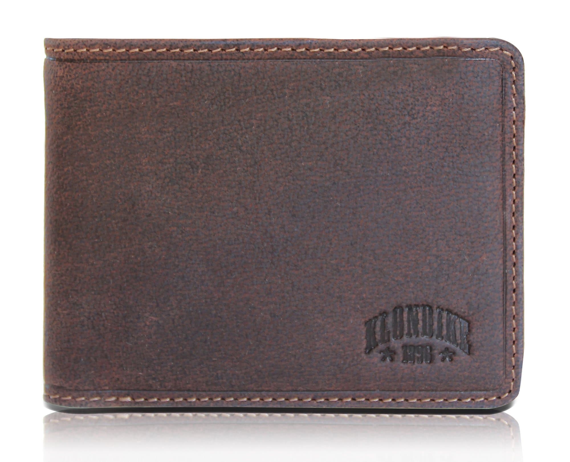 Klondike 1896 'John' Men's Leather Wallet Briefcase, Brown