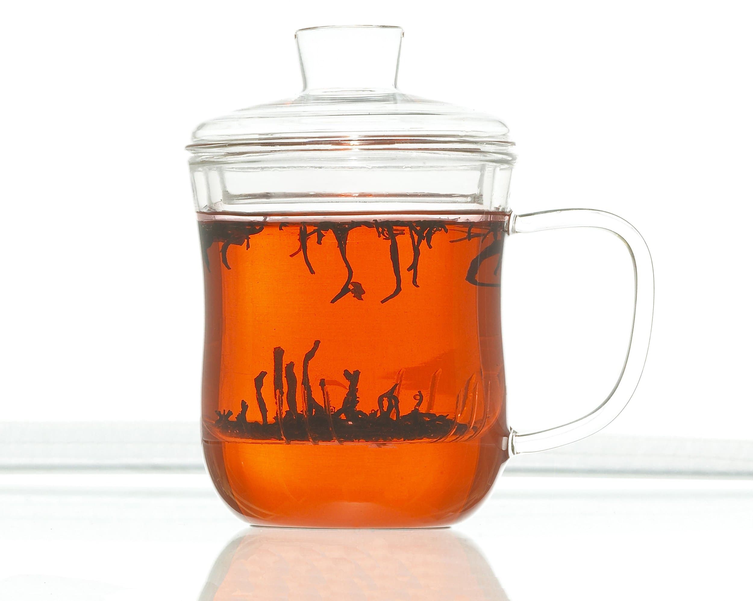 GROSCHE KENT Infuser Tea mug: 350 ml 11.8 fl. oz capacity, A Glass Teapot In a Cup!