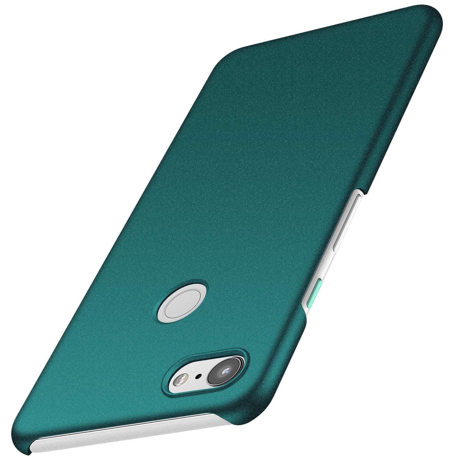 SHIWELY Ultra Thin Google Pixel 3 Case, Hard Polycarbonate PC Slim Fit Phone Cover Case with Matte Anti-Slip Sand Paper Finish for Google Pixel 3 (Gravel Matte Green)