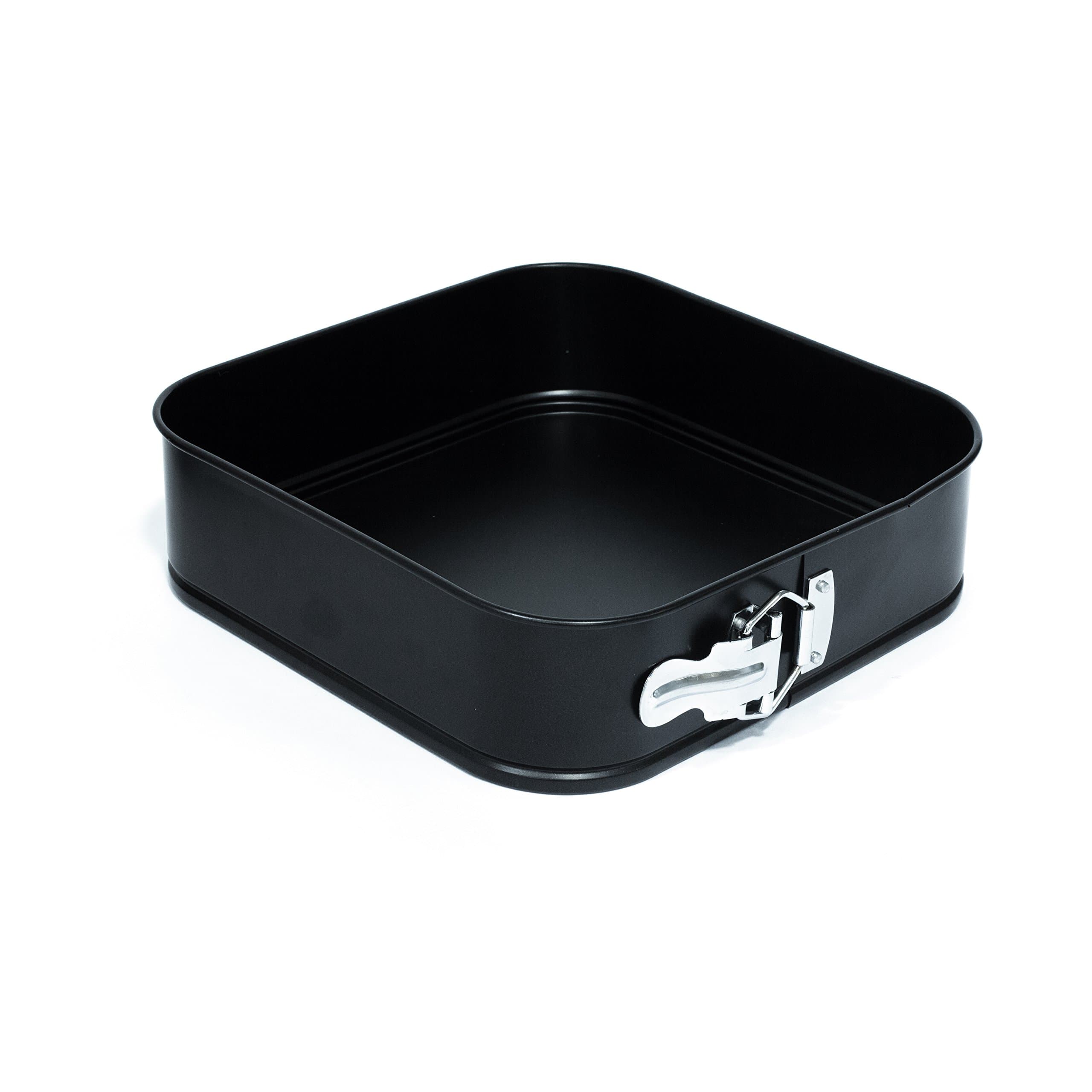 Cuisy KC2193 Springform Cake Tin Square Metal Black 24.5 x 23.9 x 6.7 cm