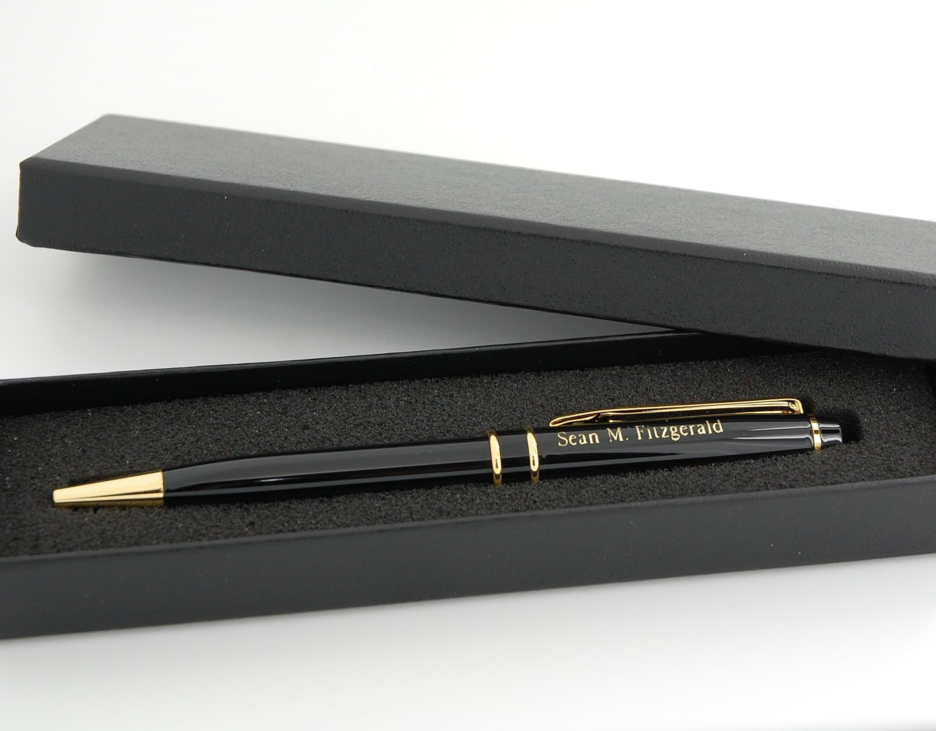 Personalized Ballpoint Black Pen with Free Engraving.