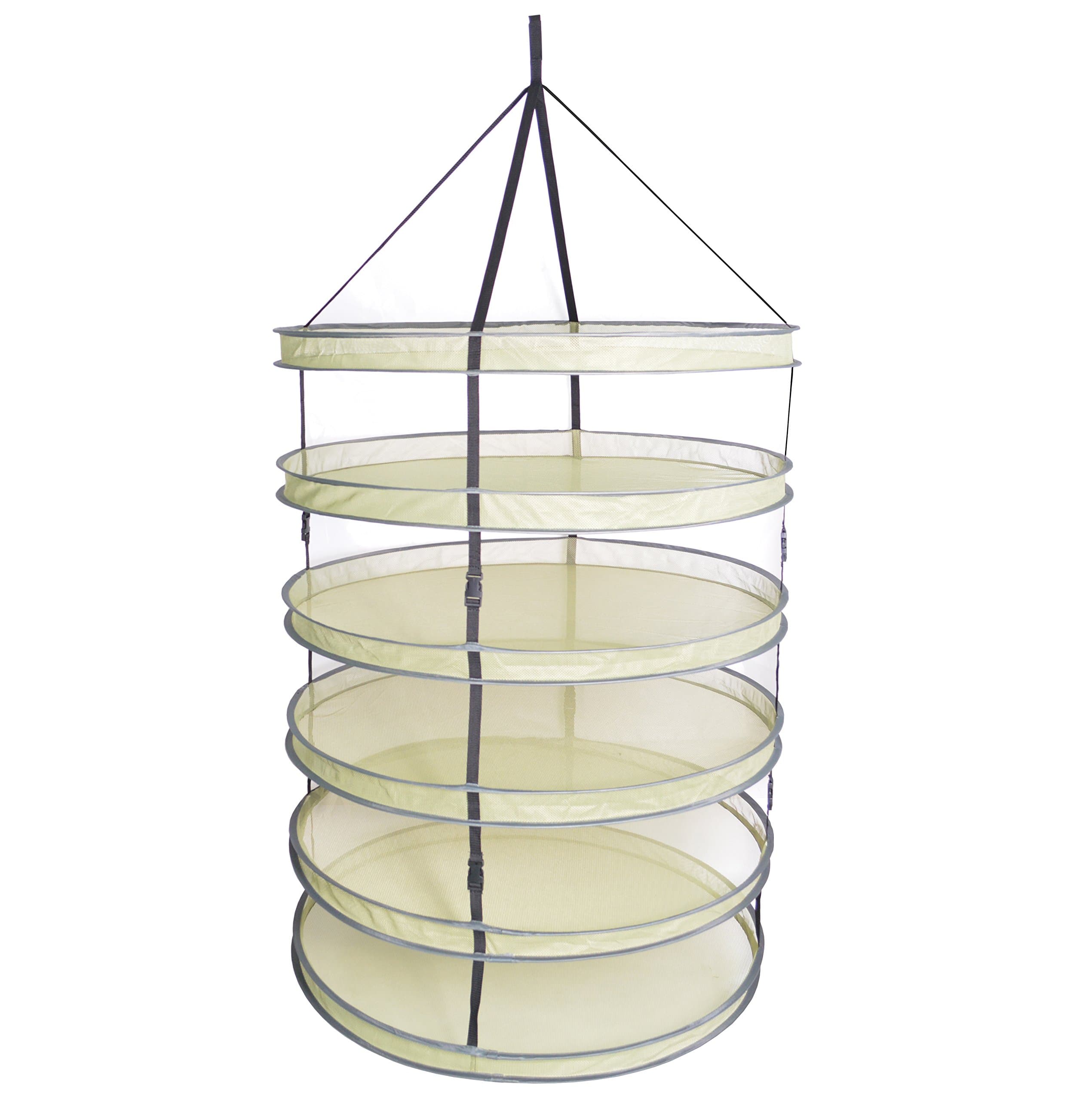 A1KINGDOM 3ft 6 Layer Collapsible Mesh Hanging Hydroponic Plant Drying Rack Net