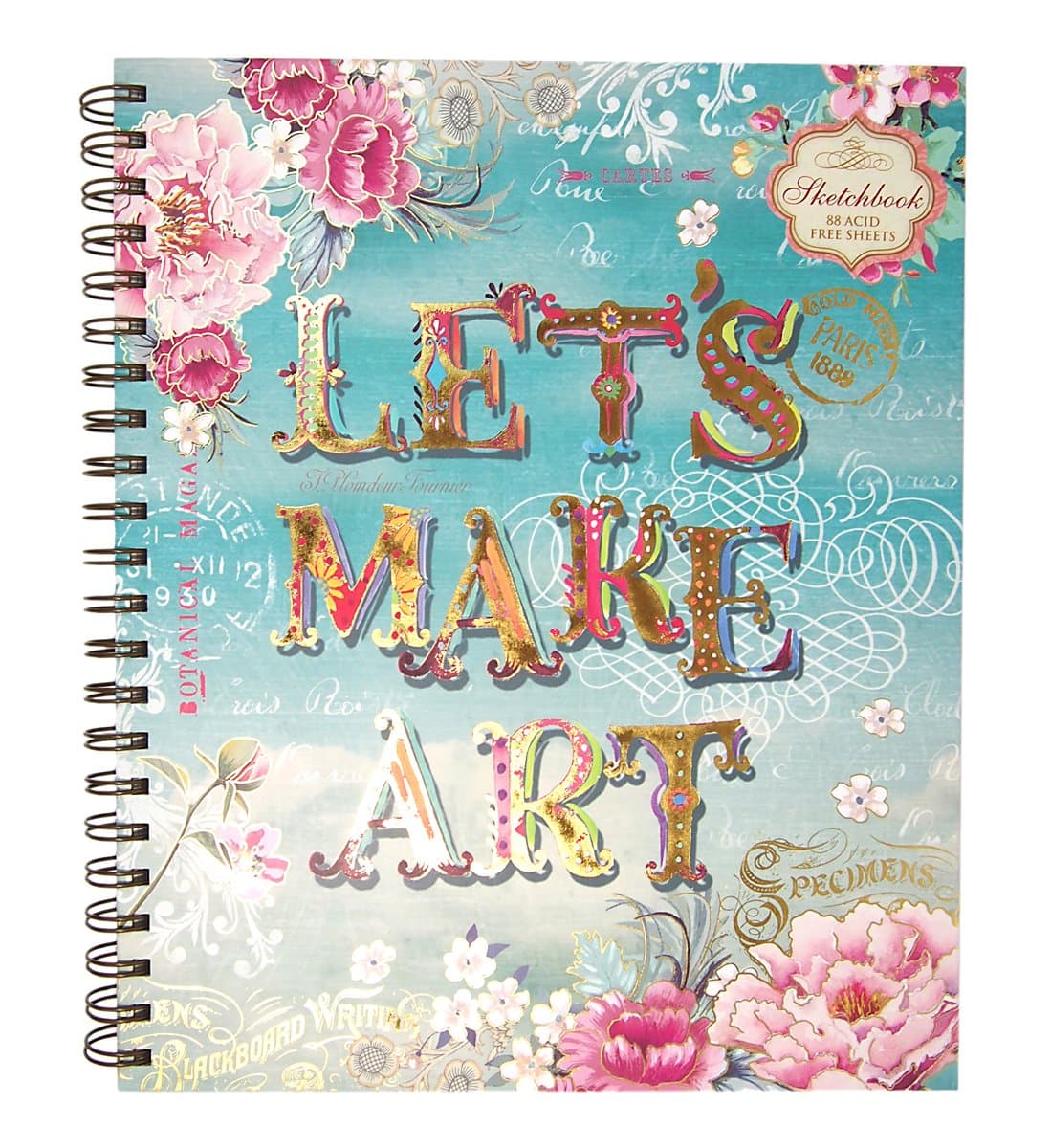 SPIRAL SKTCHBOOK-LOVELY LETTERS