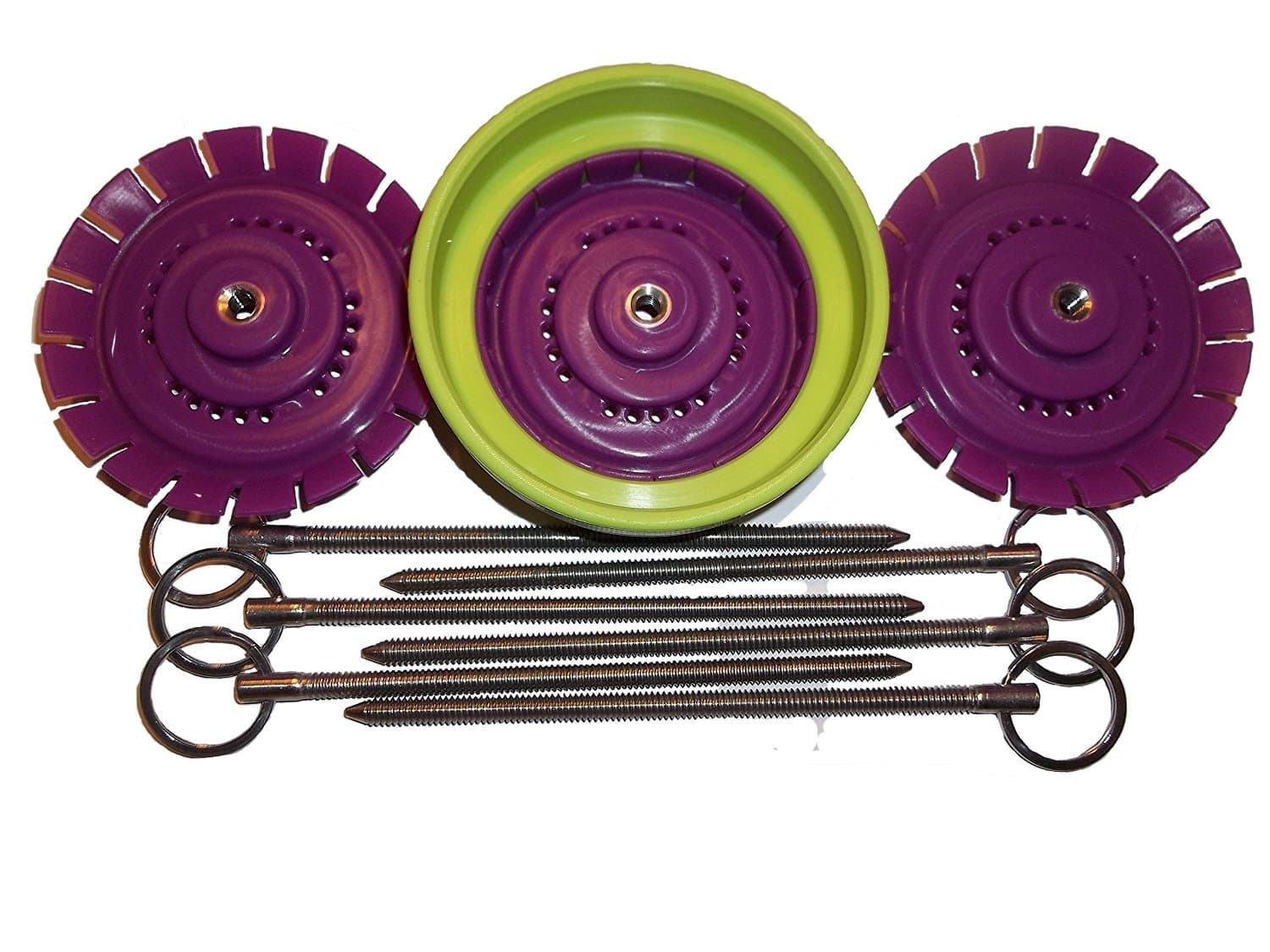 PicklePusher LITE Fermentation weight substitutes only. Replaces old fashioned weights, Performs 5X better! (3, purple)