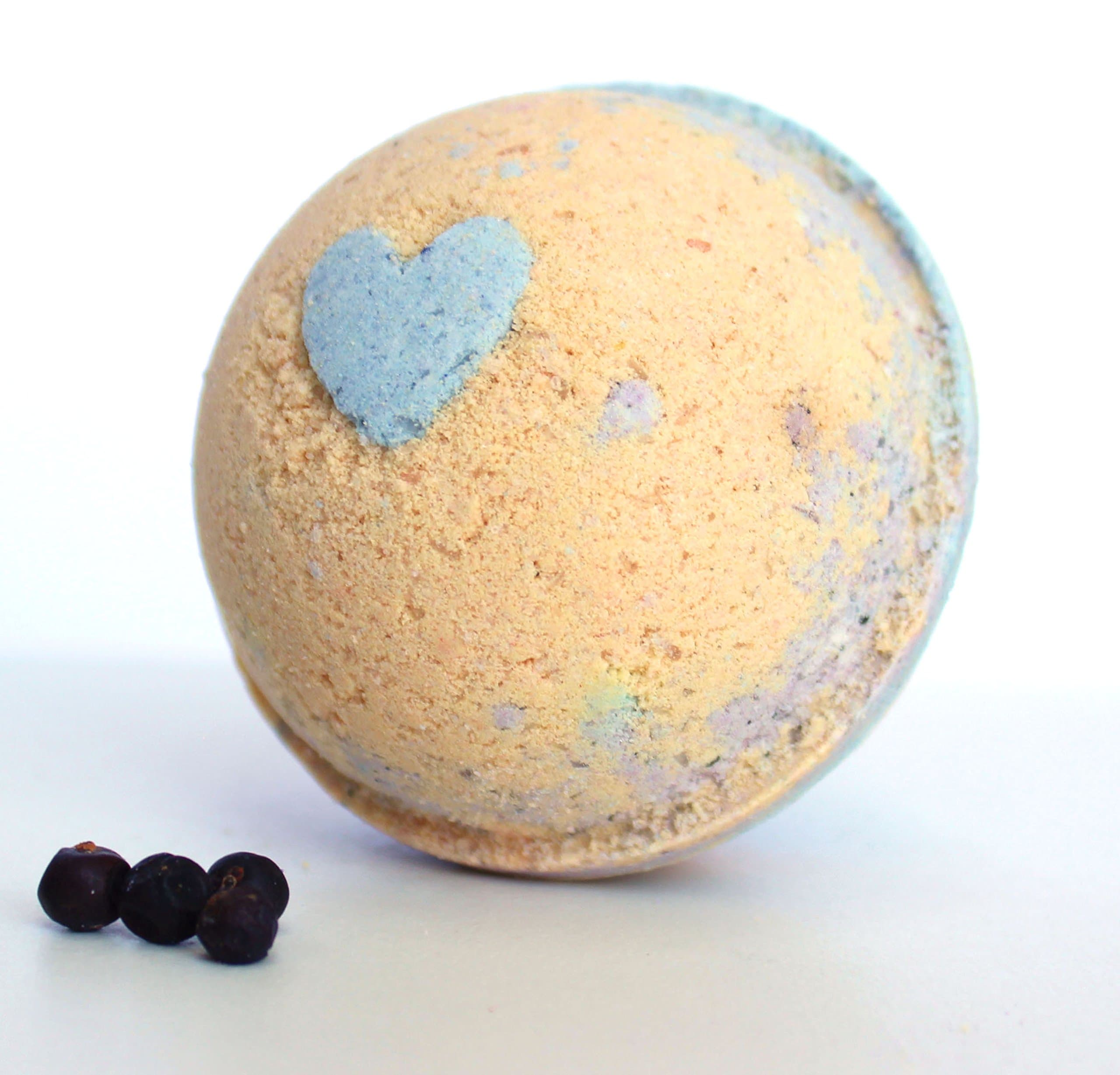 O.B.V.iously Bath bomb - Orange Blueberry Vanilla Essential Oil Bath bomb