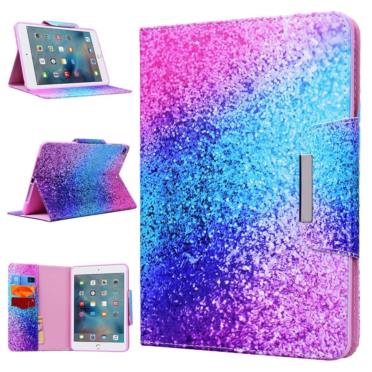iPad Pro 9.7 Case WE LOVE CASE Leather Cover iPad Pro 9.7" 2016 Case Cute Pretty Case Pattern Stand Protective…