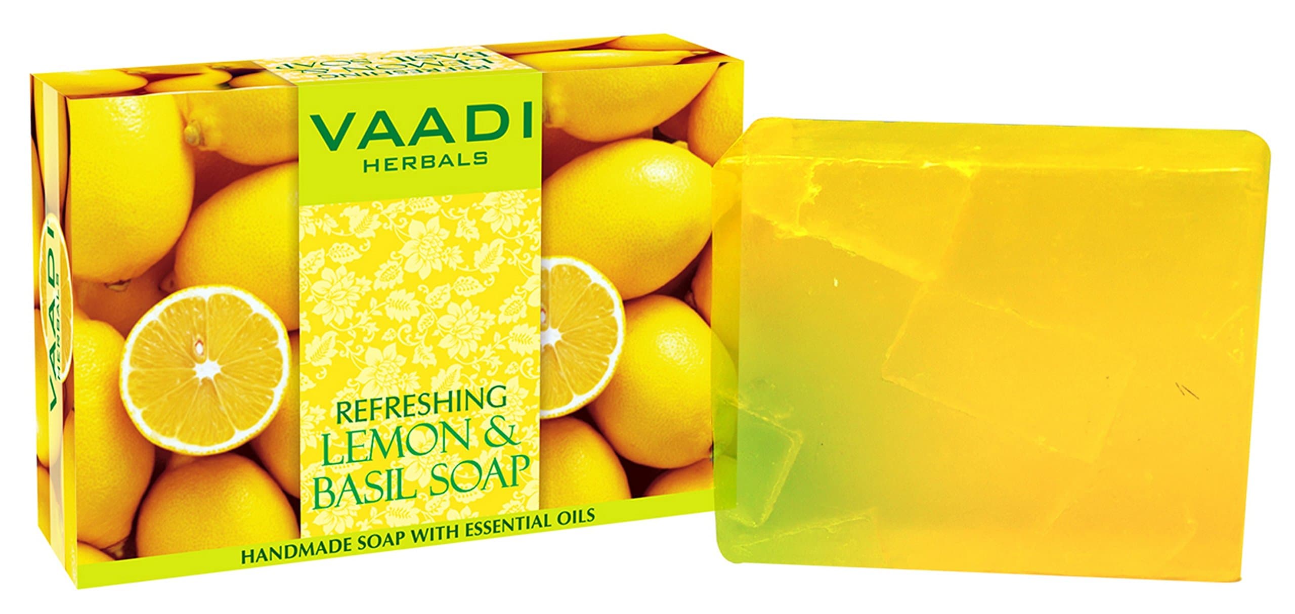 Vaadi Herbals Refreshing Soap - Lemon & Basil 75g