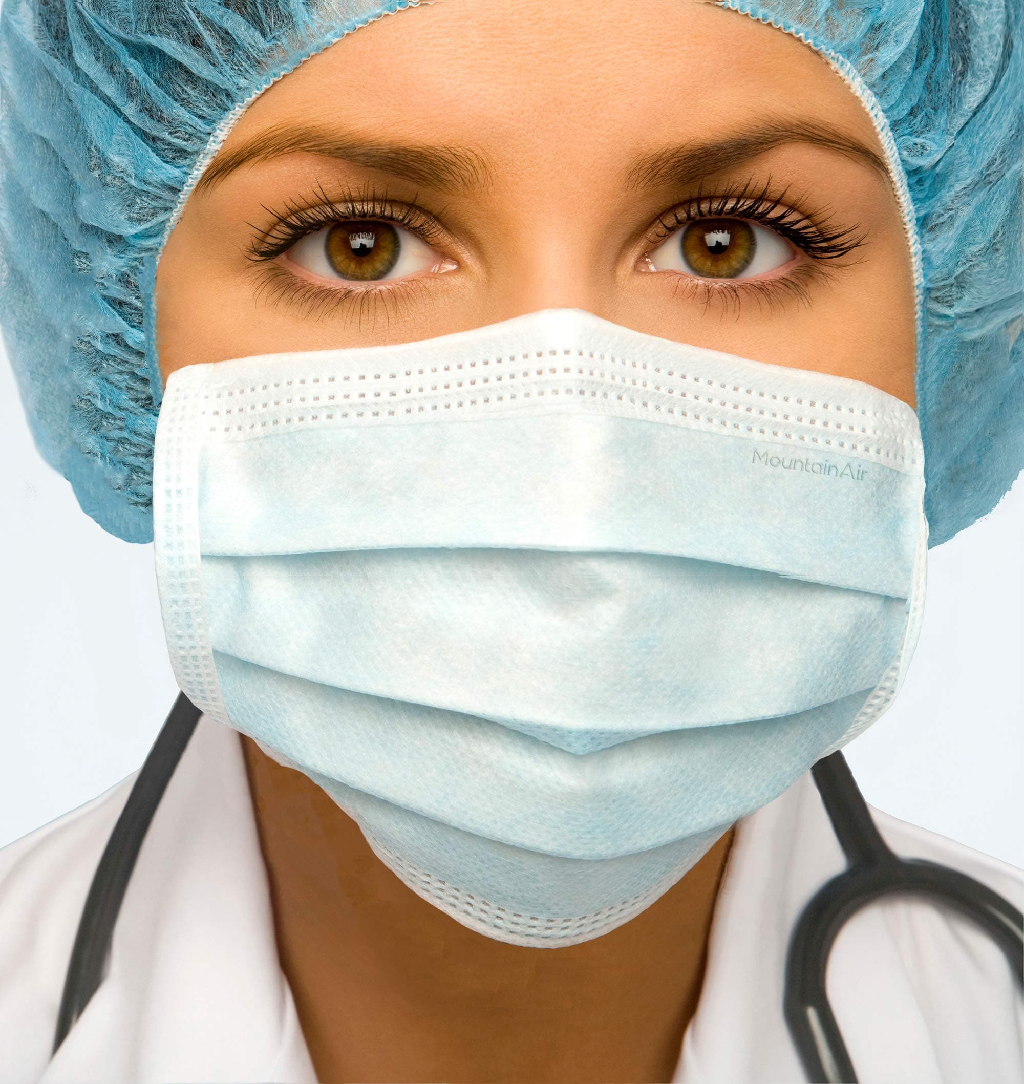 50 Disposable Earloop Face Masks - Pollution, Dust, Easy Over Mouth and Ears for Kids