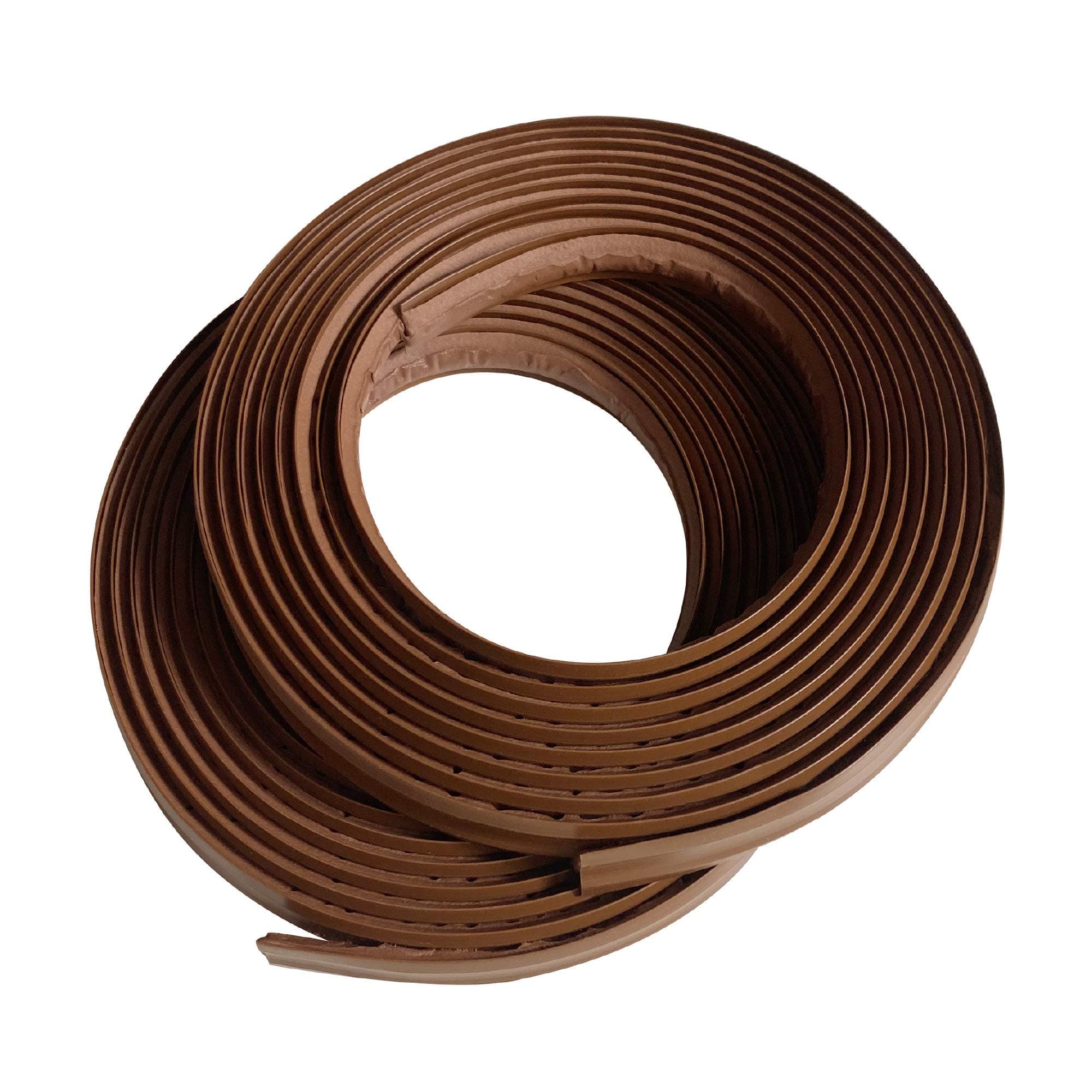 InstaTrim - Universal, Flexible, Adhesive Trim Solution - Cover Gaps Between Walls, Floors, Ceilings, and More (Dark brown)