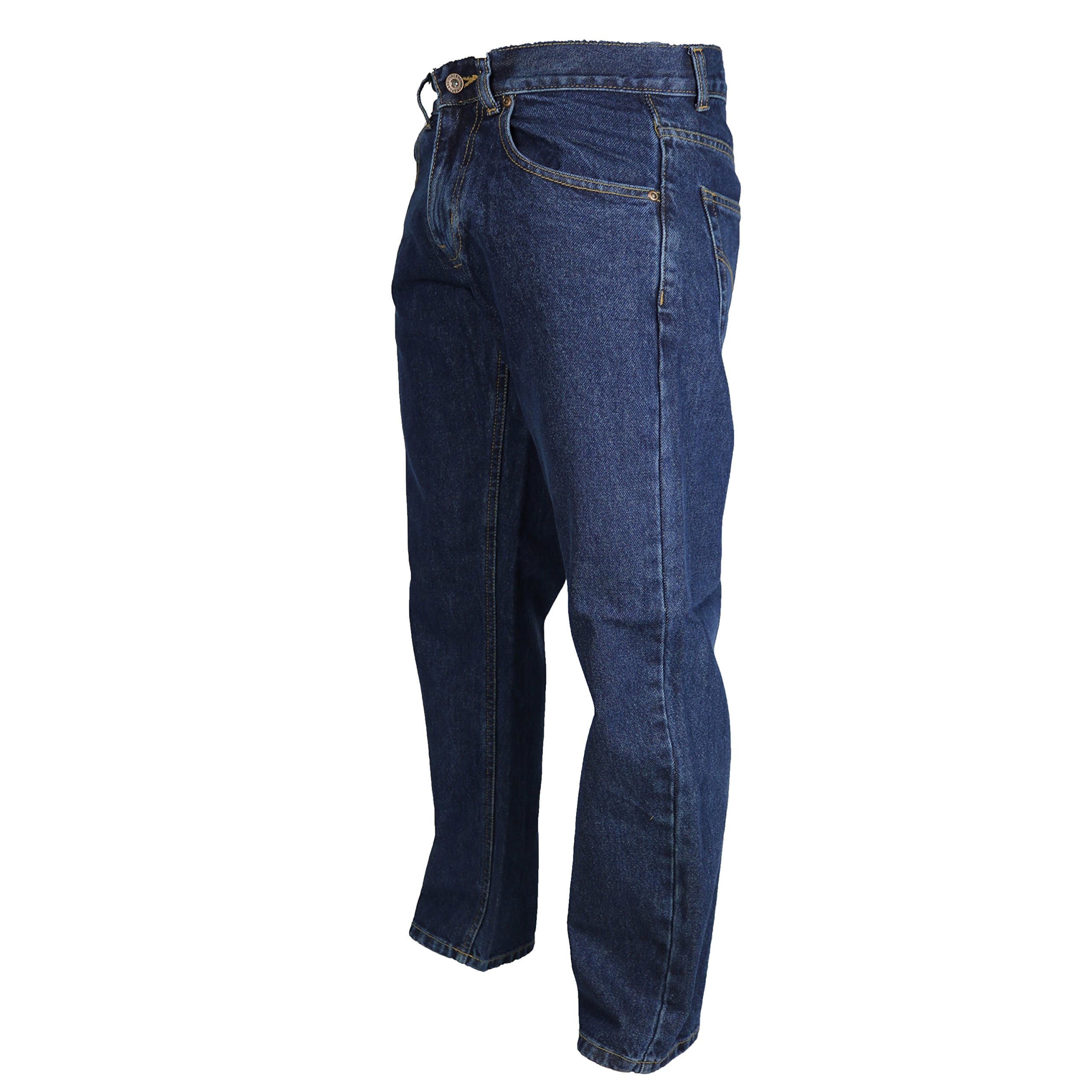 Raphael Valencino Mens Comfortable RV Basic Light Bleach Wash Jeans Plain Sizes 30-48 Leg Short Regular Long Stone Wash Indigo