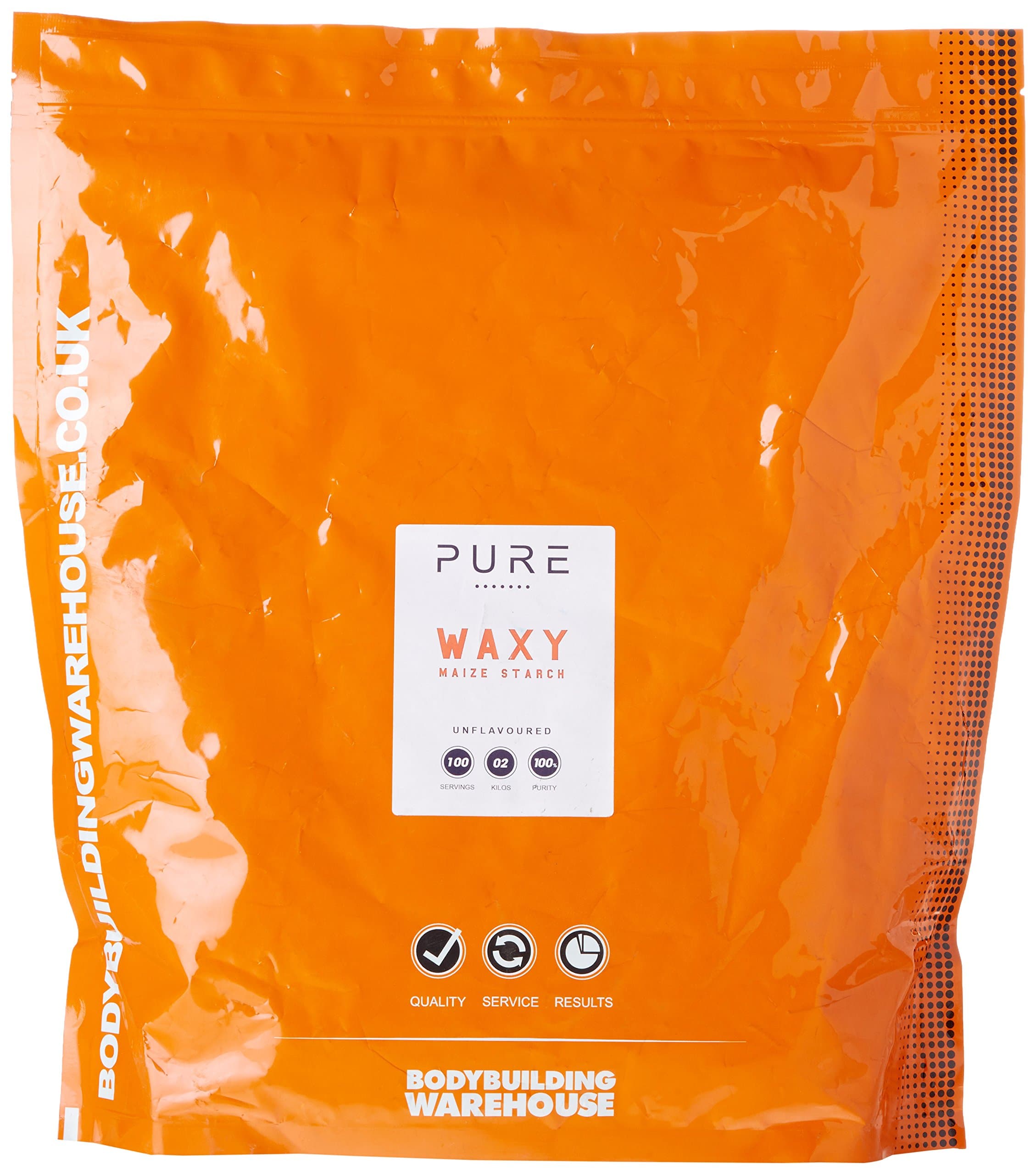 Pure Waxy Maize Starch 2kg - Pre Intra or Post Workout Drink - Unflavoured | Bodybuilding Warehouse