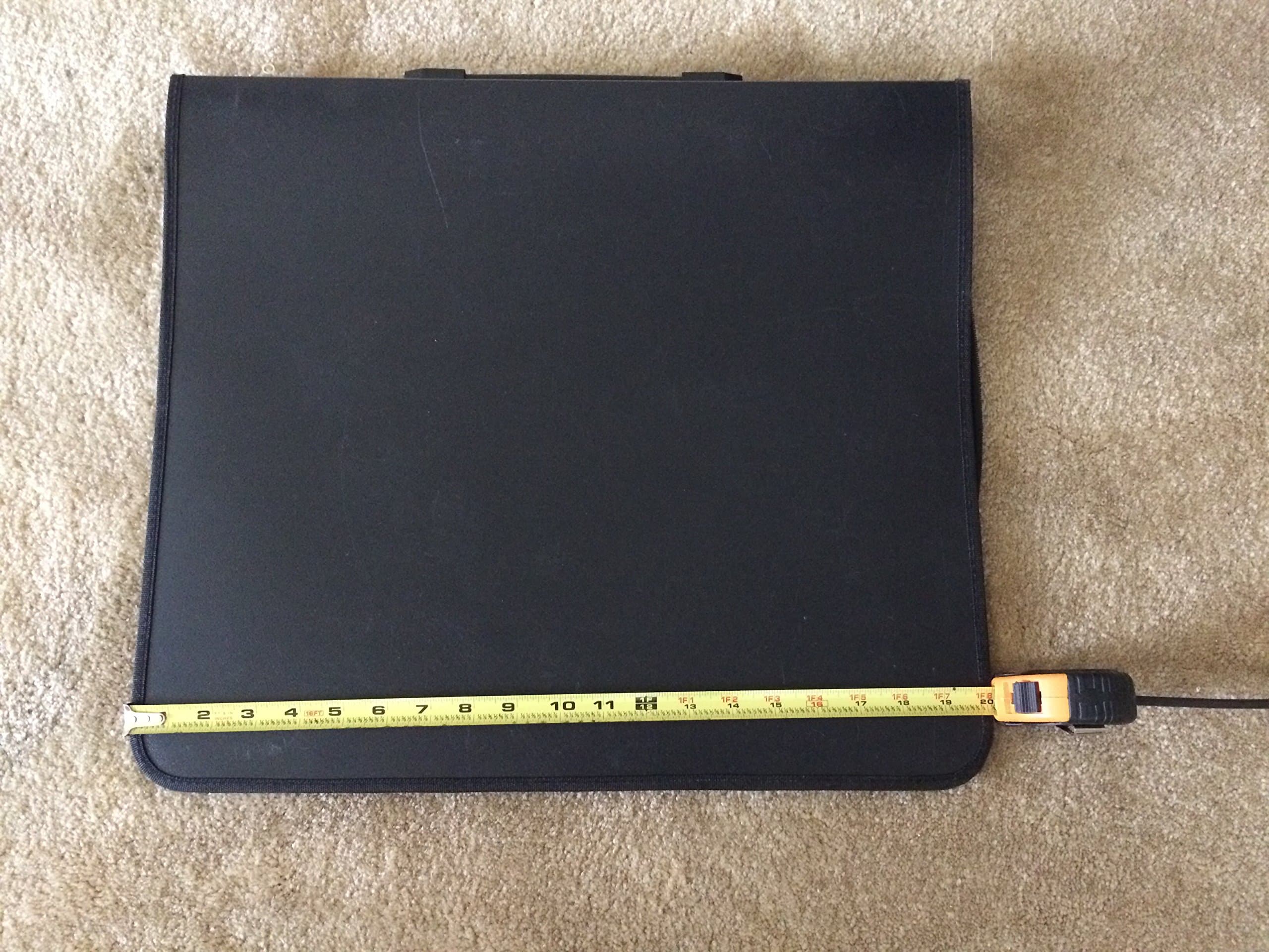 Prat Start 2 Presentation Case, Rigid Cover, Multi-Ring Binder with 10 Sheet Protectors, Spine-Mounted Handle, 24 X 18 inches, Black (S2-217S)