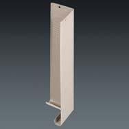 8" Aluminum Smooth Primed Outside Hardboard Siding Corners - 10/pack