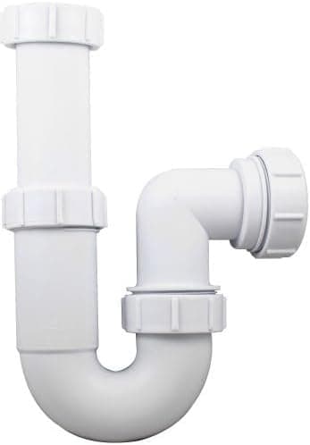 Universal Telescopic Adjustable Swivel P Trap - 32mm (1.1/4") Sink Waste Trap