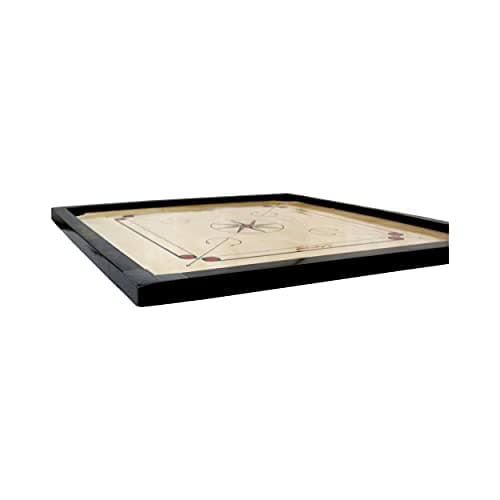KOXTONS - Carrom Board 28 INCH Medium Size Cut Pocket with 1.5" Border & 3 mm Ply (Economy) with STRICKER & Accessories and Vista 11 INCH Ludo Snakes and Ladder