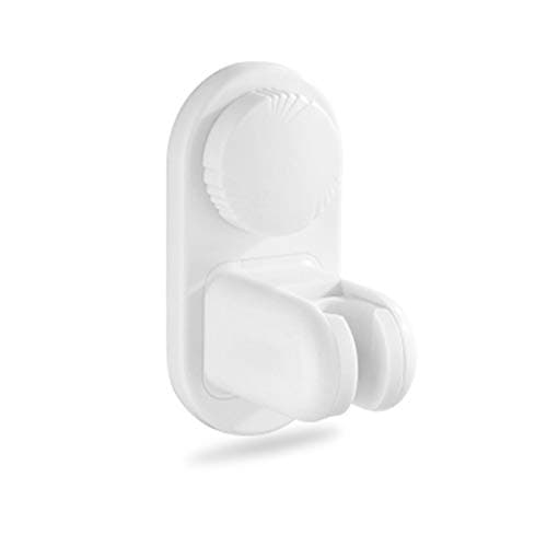 ABS Adjustable Shower Head Holder Self Adhesive Handheld Shower Holder With Adhesive 3M Stick Disc, Heavy Duty, Waterproof, Wall Mount Bathroom (Suction Cup White)