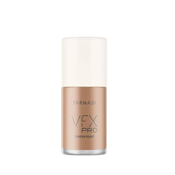 FARMASi Vfx Pro Foundation, Full Coverage Liquid Cream, Lightweight Long Lasting Coverage, Breathable Skin Moisturizer with Color True Matte Blending, Face Makeup, 1 fl. oz / 30 ml - W18