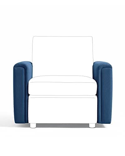 LINSY HOME Armrest Module for Modular Sectional Sofa Couch, A Pair of Couch Armrests to Extend or Update Your Sofa, Wide Track Arm, Blue