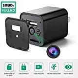 Hidden Camera Adapter,KKWEEKLY 1080P HD USB Wall Charger Camera Motion Detection Loop Recording for Protection at Home and Office