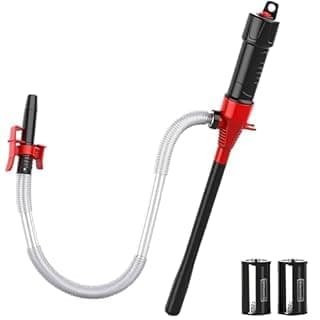 SEDY Electric Hand Pump, Portable Battery Powered Transfer Pump, Multi-Use Siphon Liquid Extractor for Gasoline, Diesel, Fuel, and Water Transfer