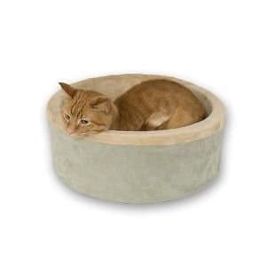 K&h Heated Thermo Kitty Cat Pet Cuddle Cup Bed Sage 16" Kh3193 for Your Dog and Cat Fast Shipping
