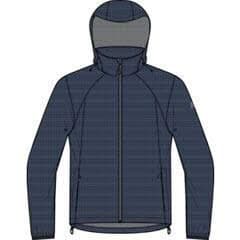 killtec Men's Romano Allover Rain Jacket With Retractable Hood, Packable