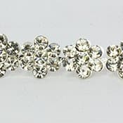 Crystal Silver Rhinestone Chain Style 1073-1 Yard -1 Roll