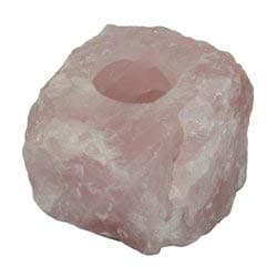 Rose Quartz Tealight Candle Holder ~10cm