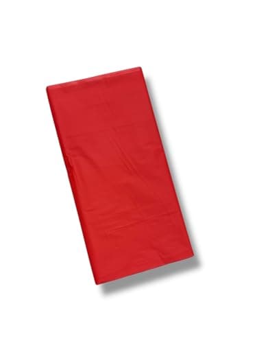 Cathy's toy Shop Large Plastic Rectangle Table Cover Cloth Wipe Clean Party Tablecloth Covers (Red table cover)