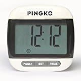 Pingko Supreme Quality Walking Pedometer with Clip,Extremely Accurate Step Counter, Walking Distance Miles and Km, Calorie Counter,Exercise Time -Calories Burned | 18 Month Warranty