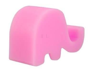 Candywan Super Cute Lovely Mini Elephant Cellphone Holder Stand for iPhone 5G 5S 4S S3 S4 S5 Galaxy Note 2 3(Pink)
