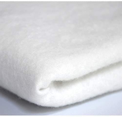 Batting 60 Inch Width Warm and Cotton Wadding Used for Quilting 25mm Thickness (White) - Pack of 2
