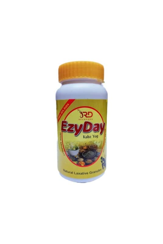 Ezy Day Kabz – Natural Constipation Relief | Herbal Digestive Laxative with goodness of Pomegranate, Saunf & Rose Petals | Ayurvedic Bowel Cleanser for Gut Health – 100g+20g
