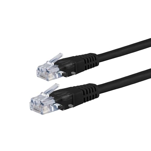 Philips Cat6 Ethernet Cable, Extra Long 100 Ft Cord, 10 Gbps, 250Mhz, RJ45M Connector, for Computer, Game Console, Cable/DSL Modem, Network Switch, Streaming Device, Black, SWR3433B/37
