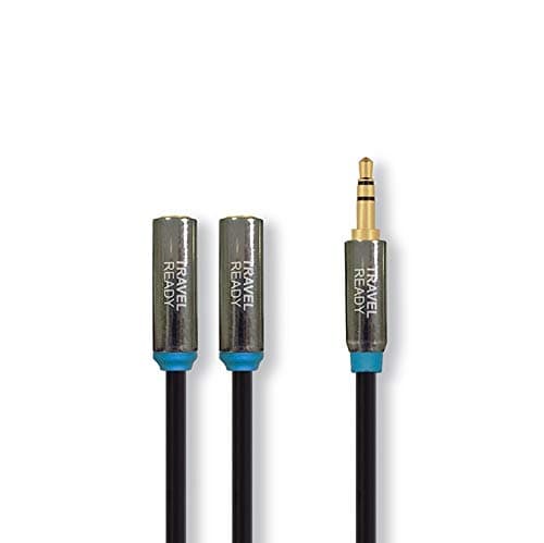 Travel Ready 15 cm Y-Splitter Audio Cable