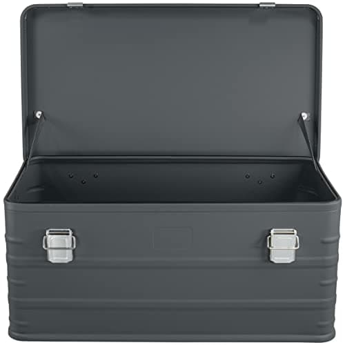 Eylar Crossover Aluminum Overland Storage, Trunk, Metal Cargo Case, Storage Box (95L Large, Gray)