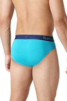 Van Heusen Men Colour Fresh Briefs - 100% Pima Cotton - Pack of 1 - Ultra Soft, Solid