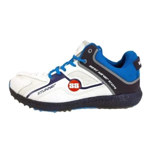 SS Stunner Rubber Studs Cricket Shoes (Numeric_8) Blue, Blue, 8