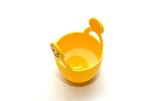 Sevy 003411 Eggmoji Silicone Egg Poacher, Yellow
