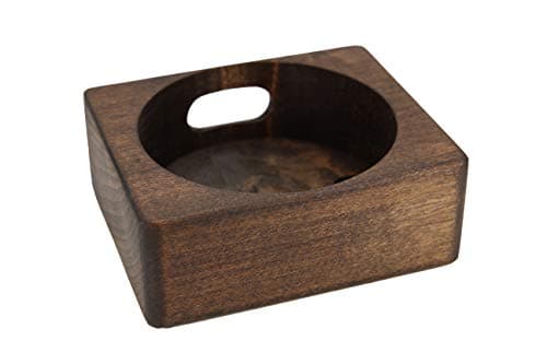 Wood Stand For Smart Speaker, Compatible with 2nd Gen Dot, Solid Wood Holder, Rustic Hardwood Stand, Handmade in USA, Decorative Protective Case Made from Alder Wood