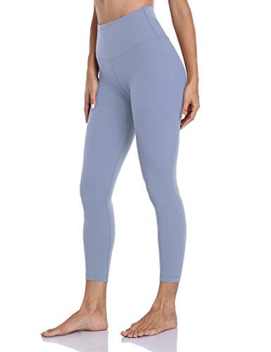 HeyNuts Essential/Pure&Plain 7/8 Leggings, High Waisted Compression Soft Pants Workout Athletic Yoga Pants 25"