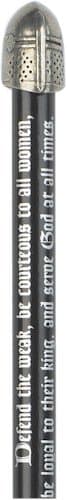Knights Helmet Pencil Topper - Pewter