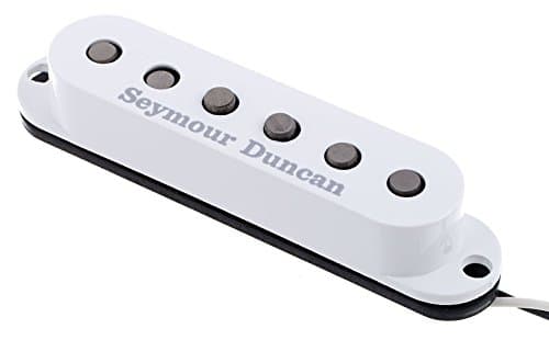 Seymour Duncan SSL-5 Custom Staggered Strat Single Coil Pickup White 11202-05 w/Bonus RIS Pick (x1) 800315002528