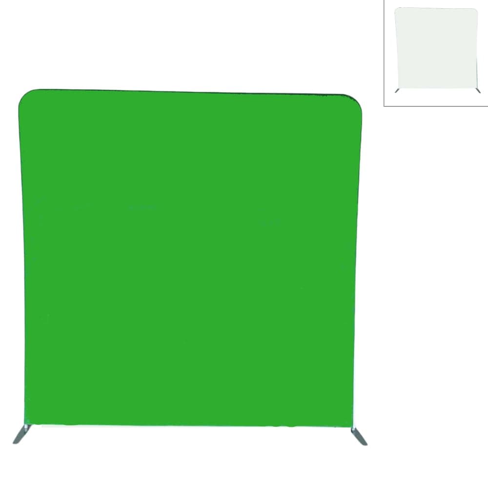 Glide Gear BCK 50 Backdrop Kit – 8x8 ft Green/White – Wrinkle-Free Fabric, Aluminum Frame, Portable with Carry Bag