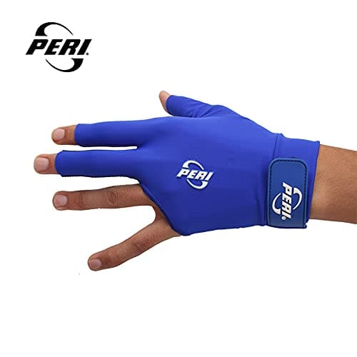 Peri Size M and L Yellow Billiard Glove for Left Hand (Blue, M)